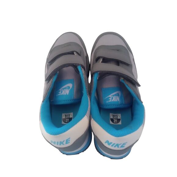 Nike Metro Plus TD Kids Shoes Size 2Y - Gray and Blue Without Box - Picture 4 of 7